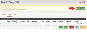 Aplicando regra icmp