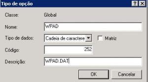 Configurando wpad no DHCP do Windows 3