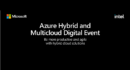 Evento: Azure Hybrid and Multicloud Digital Event