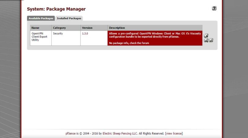 instalar OpenVPN Export